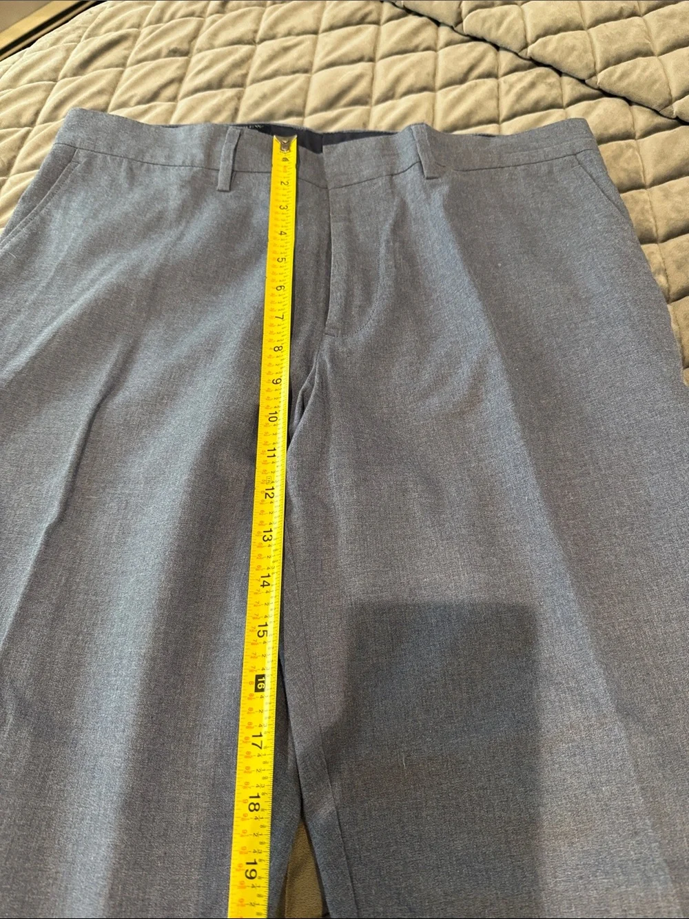 Men's JCREW BEDFORD Blue Dress Pants W34 L32